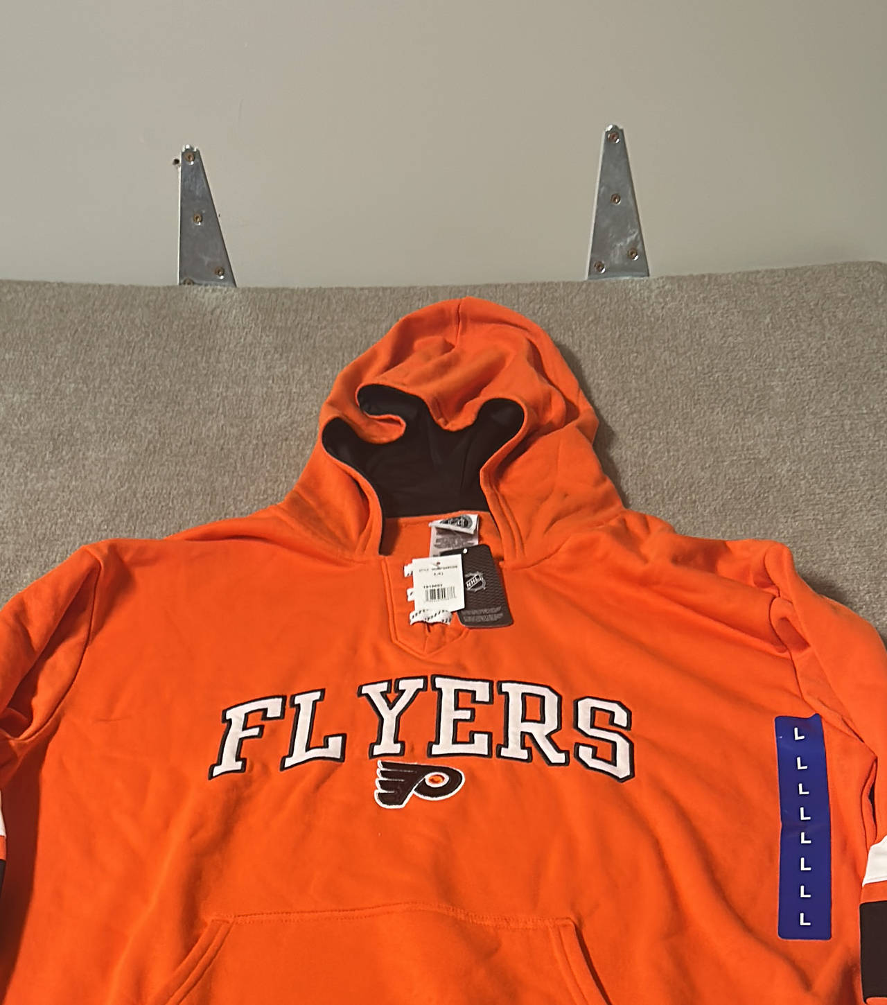 NHL Philadelphia Flyers Lace-Up Pullover Hoodie