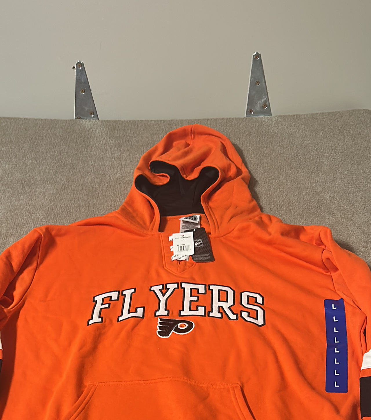 NHL Philadelphia Flyers Lace-Up Pullover Hoodie