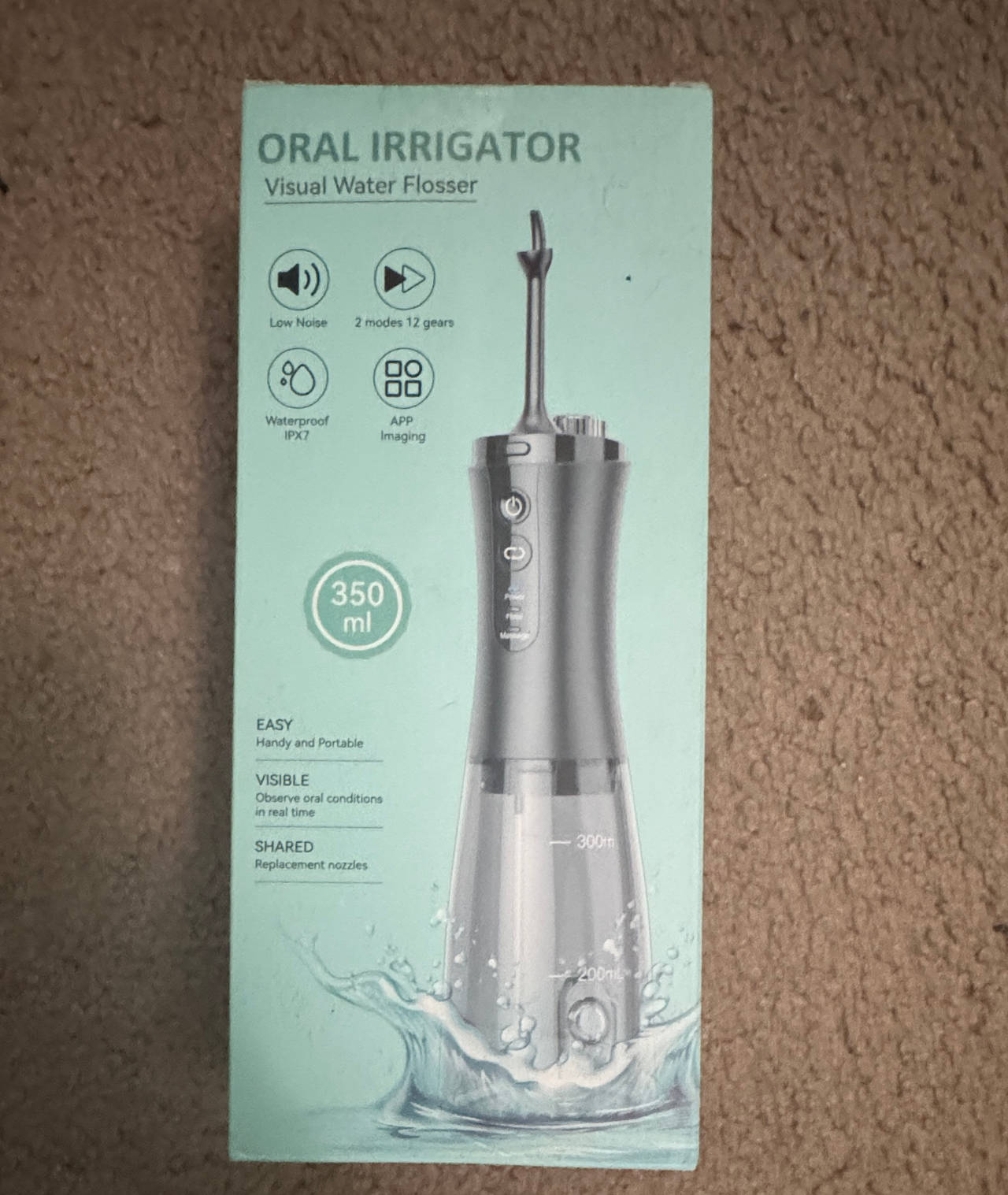 Oral Irrigator Visual Water Flosser 350ml
