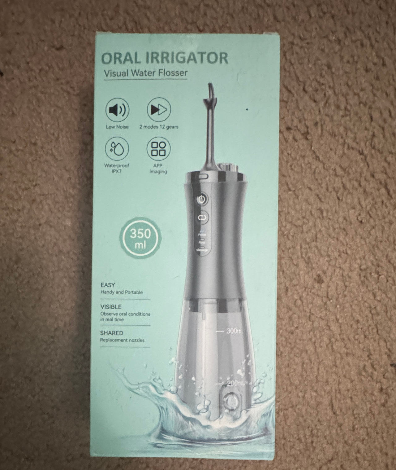 Oral Irrigator Visual Water Flosser 350ml