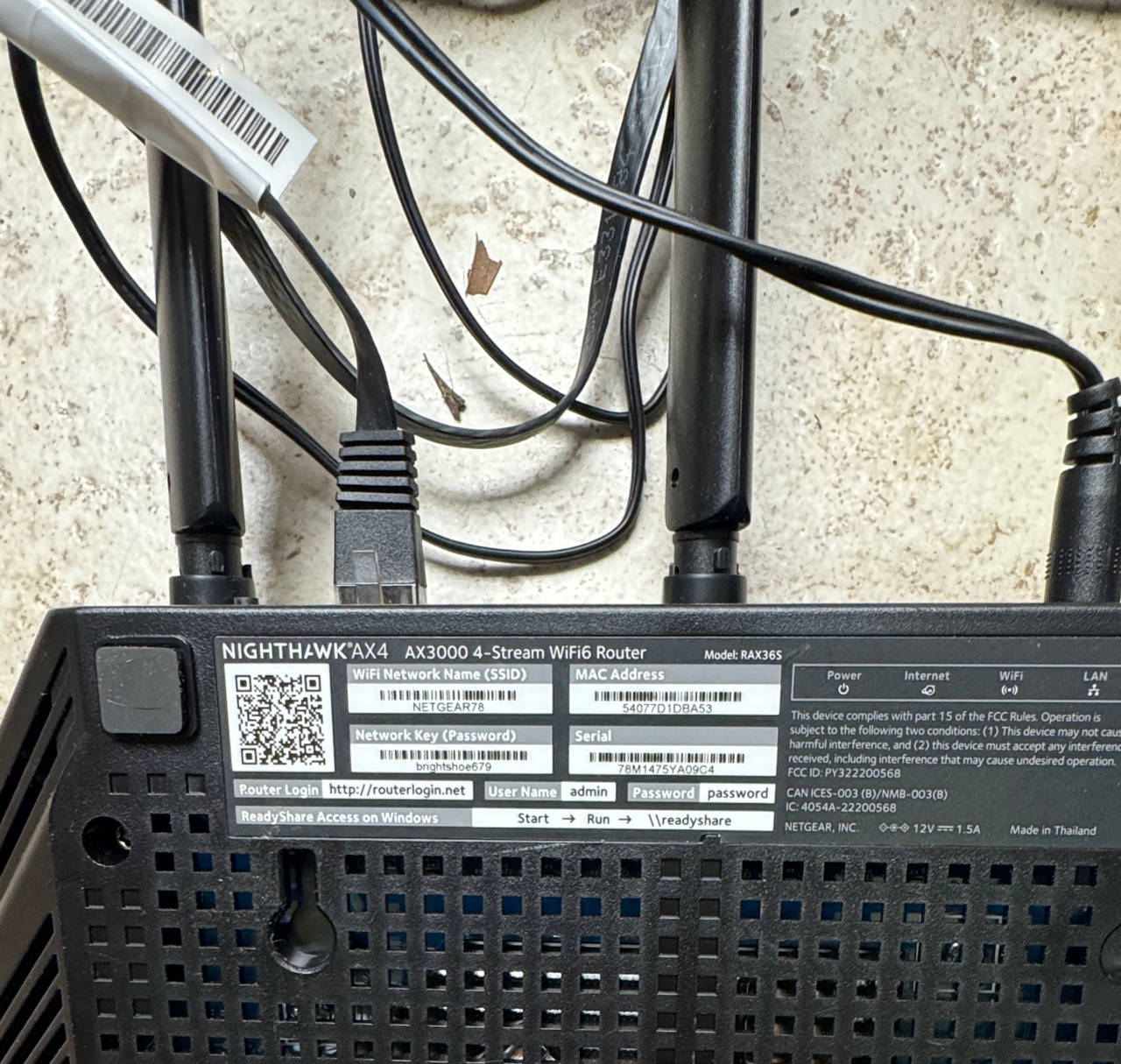 NETGEAR Nighthawk AX4 RAX36S