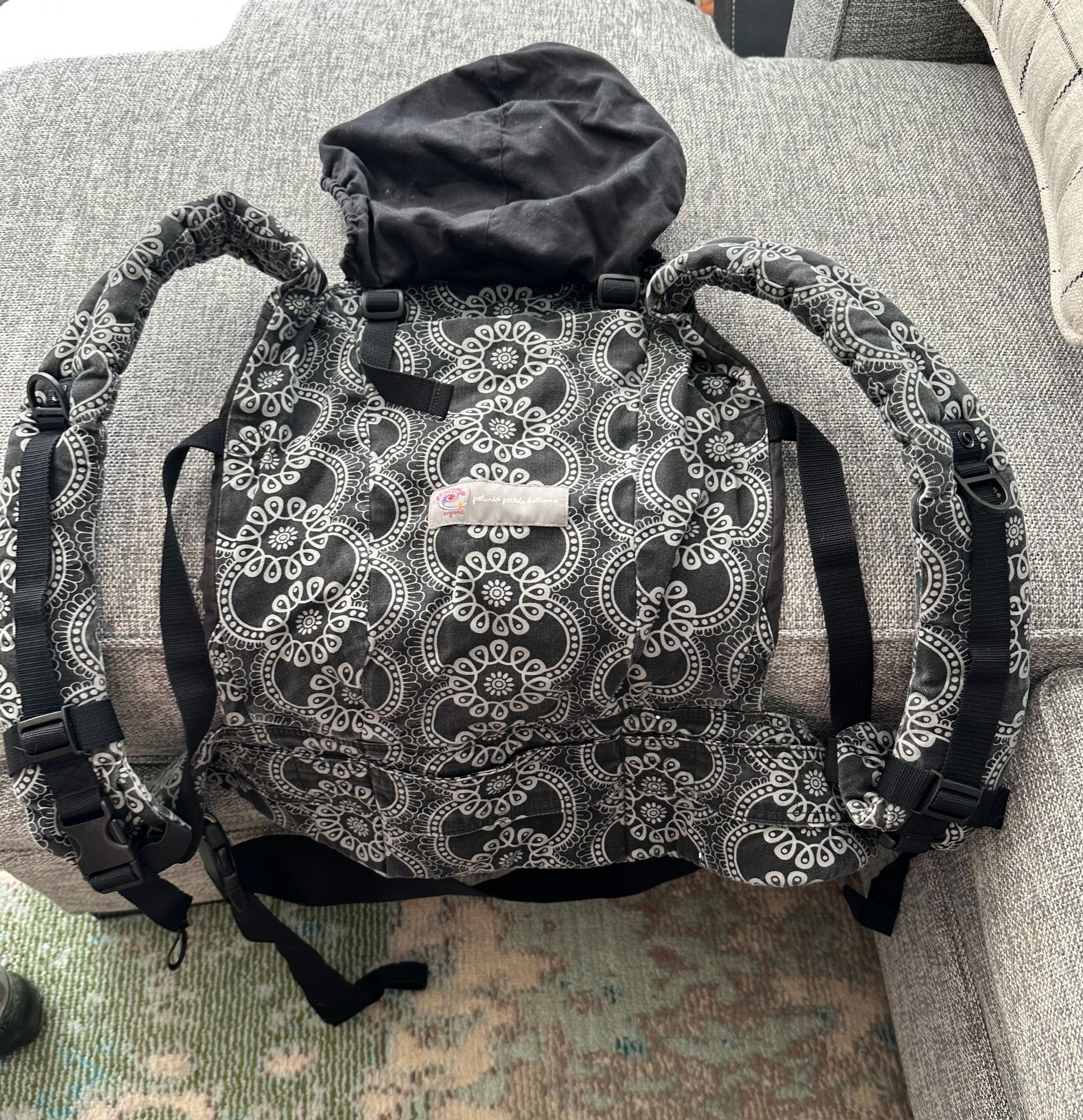 Ergobaby Organic Baby Carrier Petunia Pickle Bottom Evening in Innsbruck - Image 2