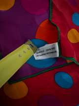 Yves Saint Laurent Vintage Silk Polka Dot Scarf - Image 5