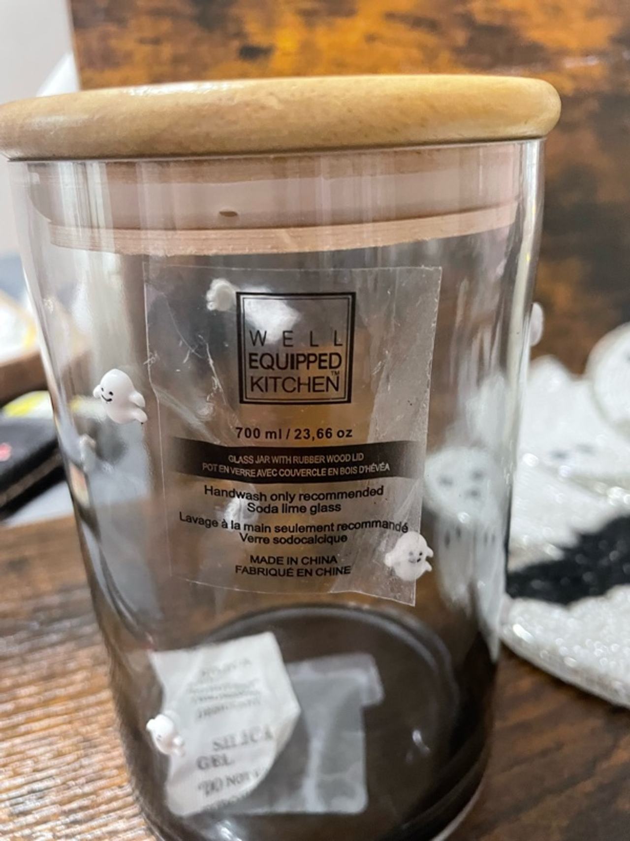 KKC Glass Storage Jar with Wooden Lid
