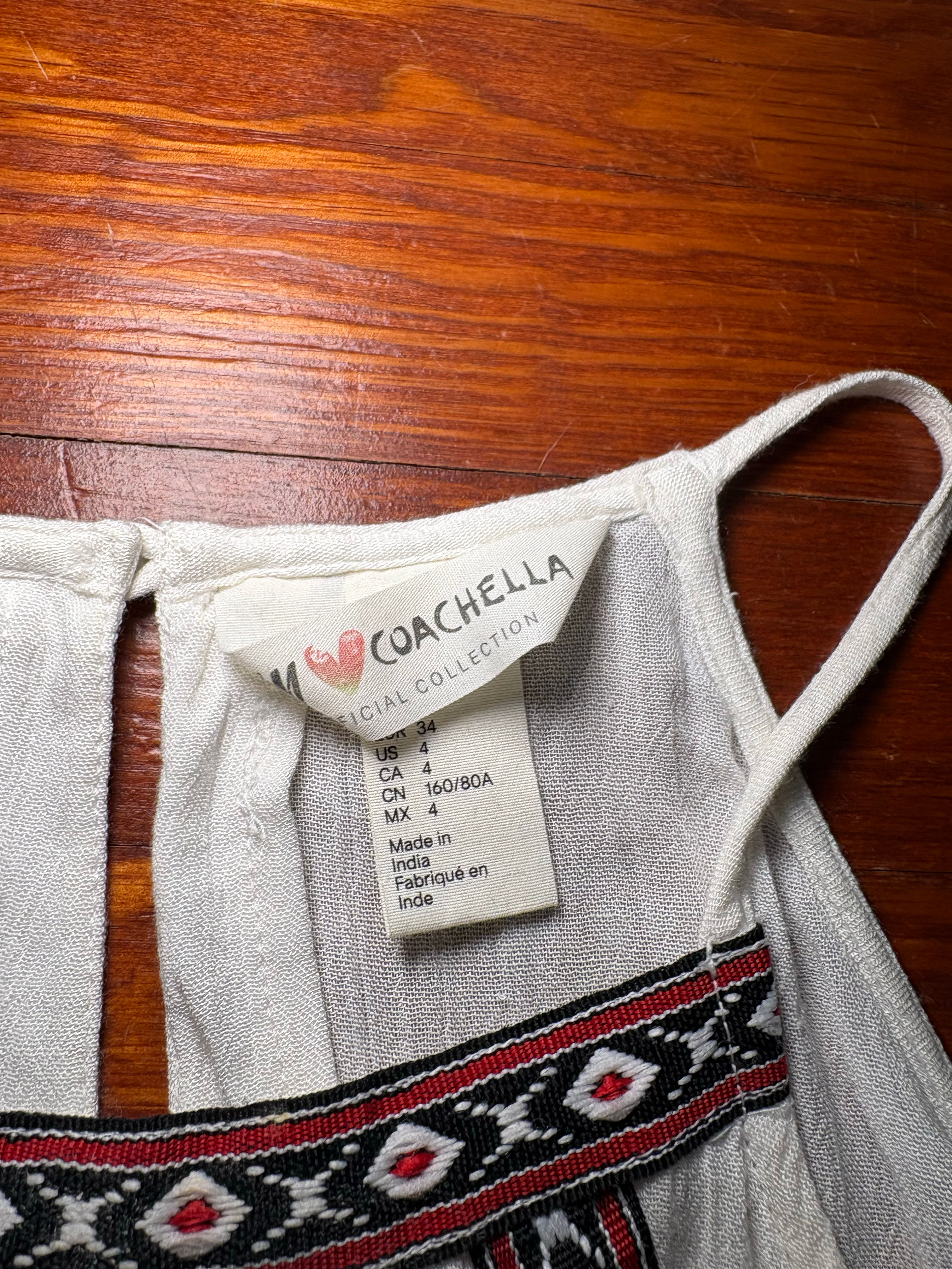 H&M Loves Coachella Embroidered Tank Top