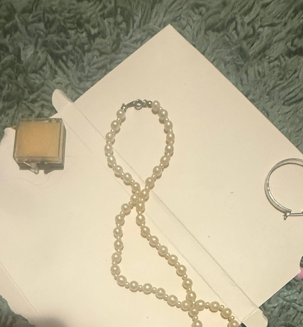 Faux Pearl Strand Necklace