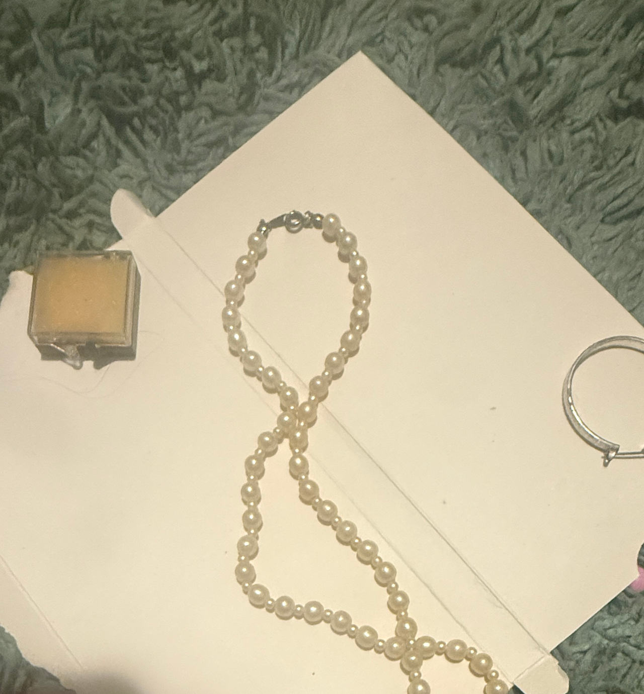Faux Pearl Strand Necklace