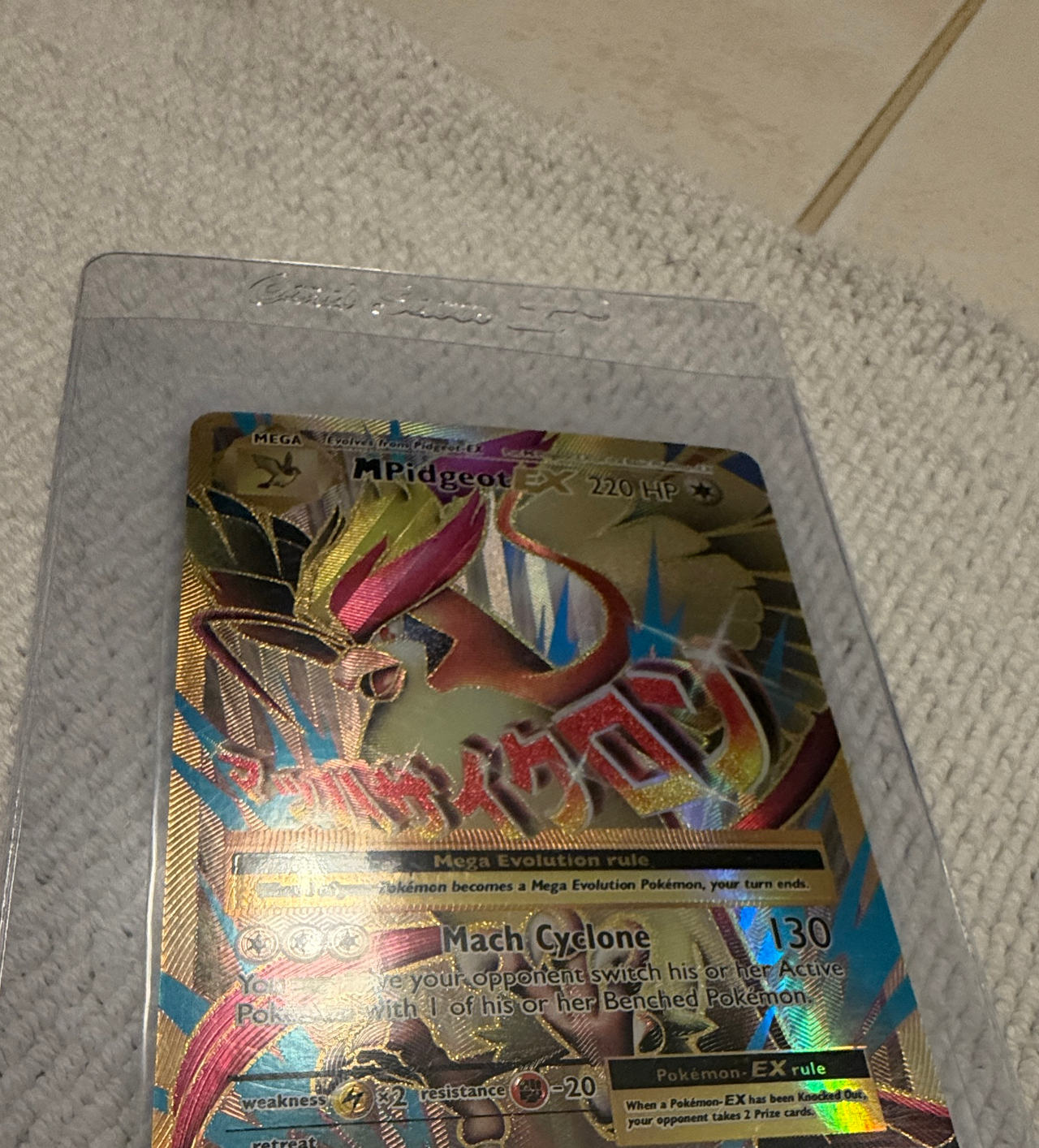 M Pidgeot EX - 105/108 - XY Evolutions Full Art Ultra Rare