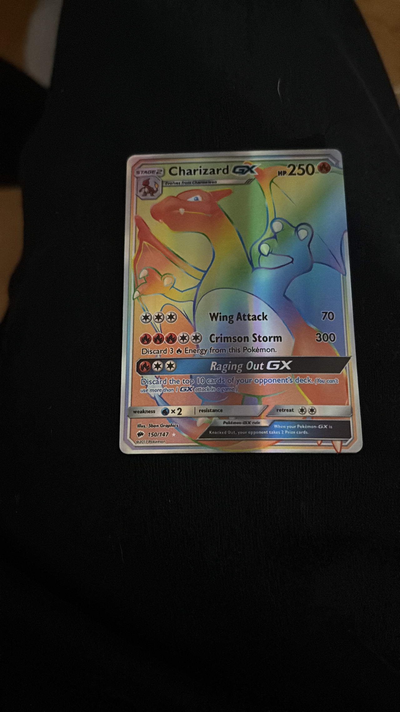 Charizard GX Rainbow Rare