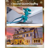 C7 C9 Christmas Lights Universal Spring Clips, 50 Count Quick Spring Clips - Image 4