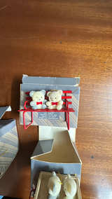 Avon Teddy Bear Ornament Highchair 4pcs - Image 3