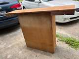 Vintage Barton & Guestier Wooden Wine Rack & Tasting Bar Table - Image 6