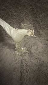 Murano Latticino Art Glass Pheasant Bird - Image 2