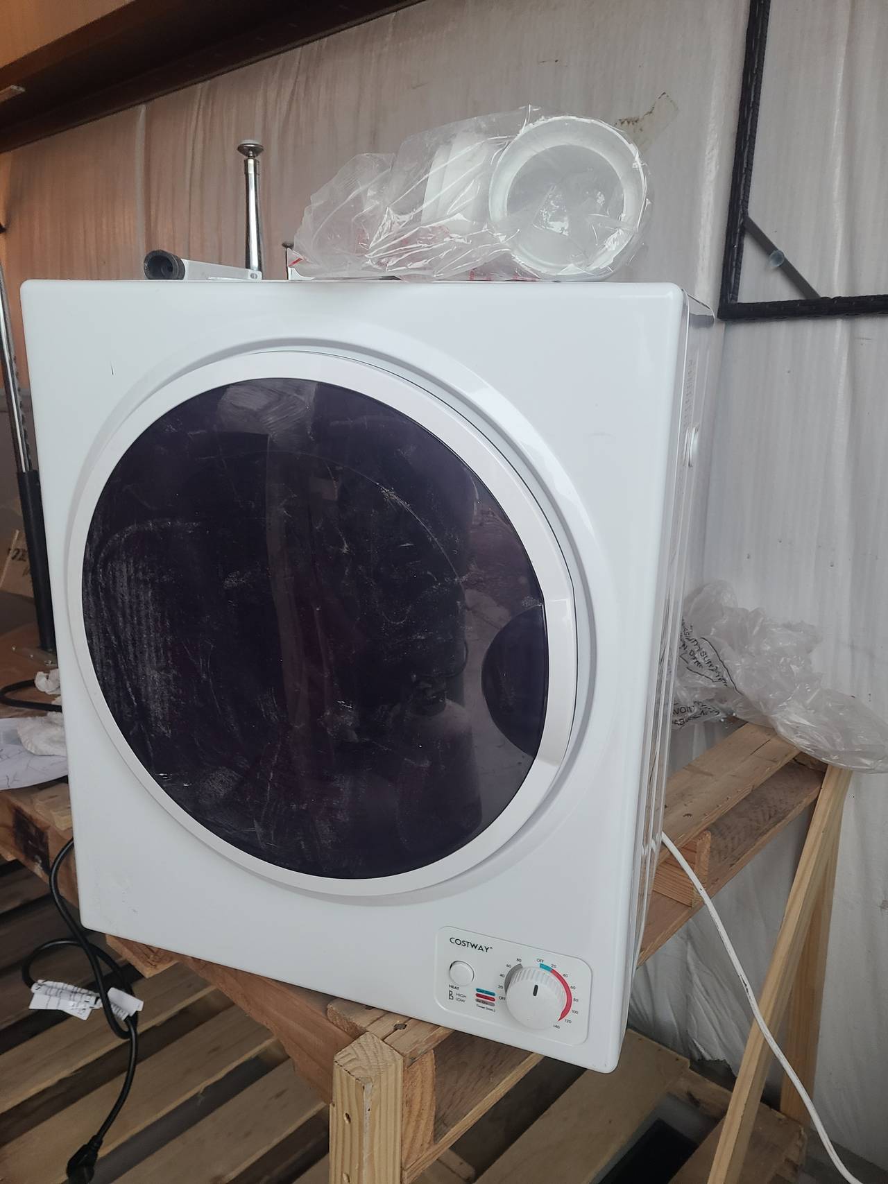 Costway 1.5 Cu.Ft. Compact Laundry Dryer