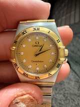 Omega Constellation Quartz Two-Tone Diamond Dial - Image 2