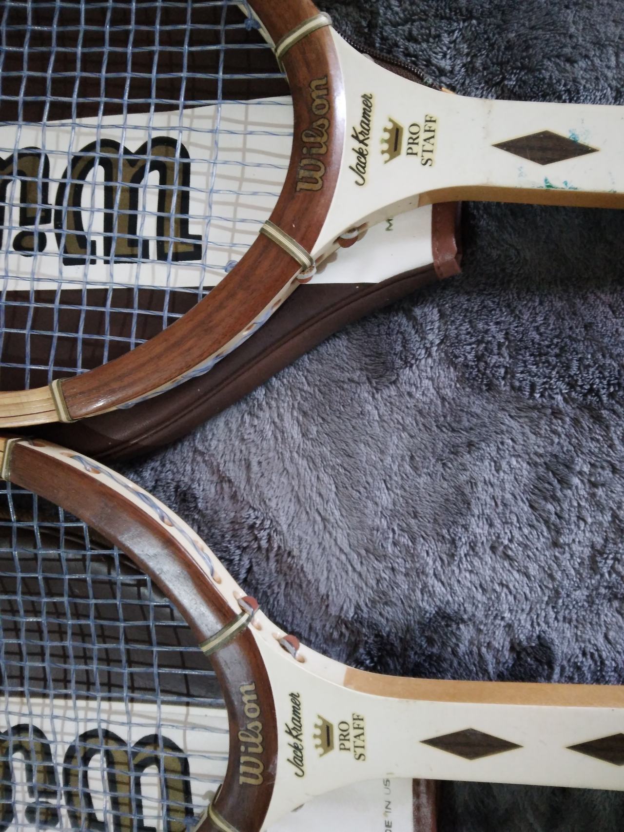Wilson Pro Staff Wood Tennis Racket with Covers