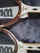 Wilson Pro Staff Wood Tennis Racket with Covers - Image 1
