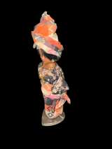 Vintage African Souvenir Doll with Sleep Eyes - Image 2
