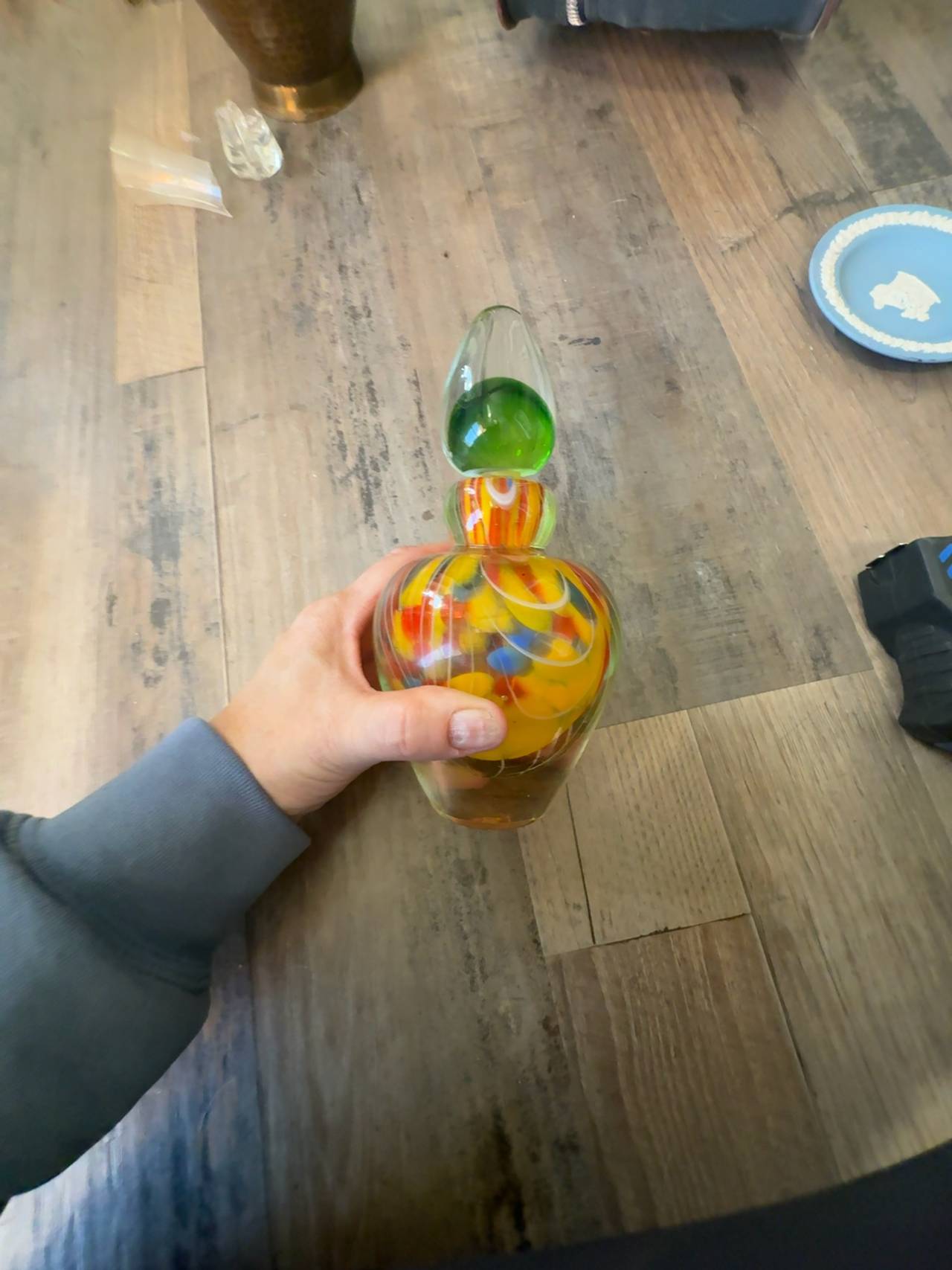 Murano Glass Perfume Bottle with Stopper