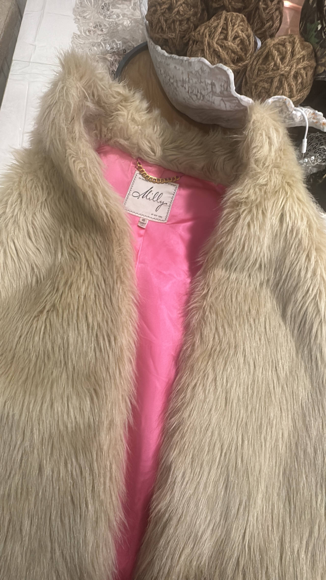 Lilly Pulitzer Faux Fur Vest