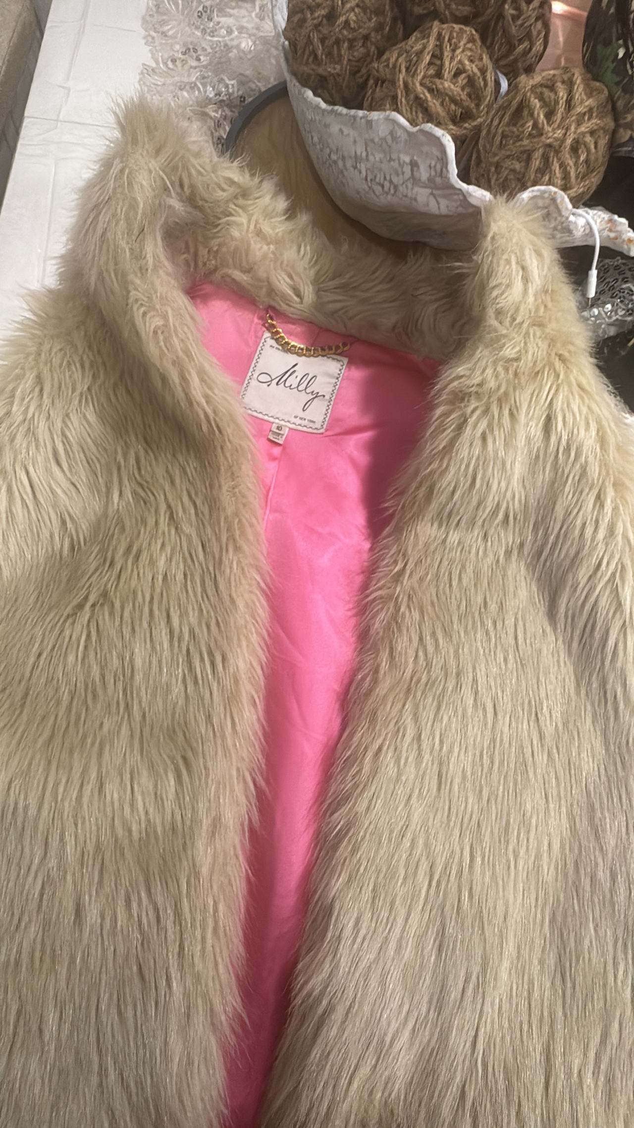 Lilly Pulitzer Faux Fur Vest