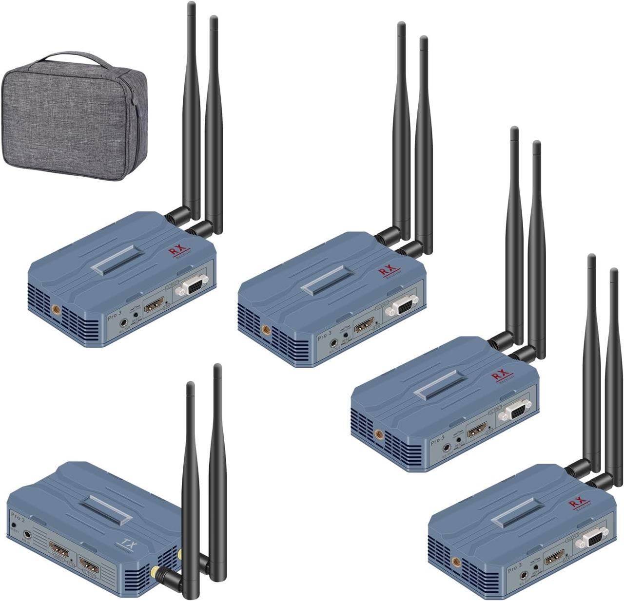 Wireless HDMI Extender Kit 1 TX to 4 RX 4K 820FT Range