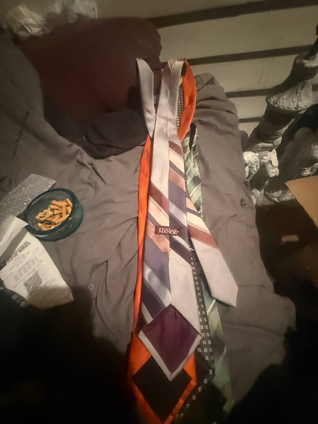 Austin Manor Striped Silk Tie and Others