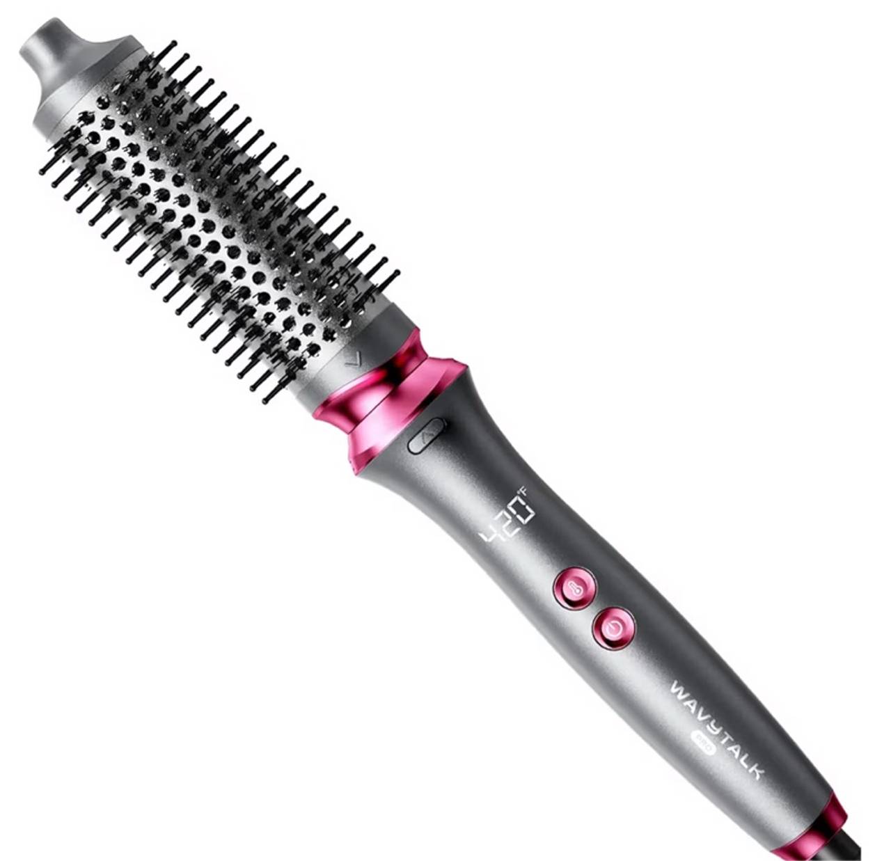 Wavytalk Heatwave Pro 1.5" Ionic Thermal Brush, Culing Iron Brush Bilateral Grey