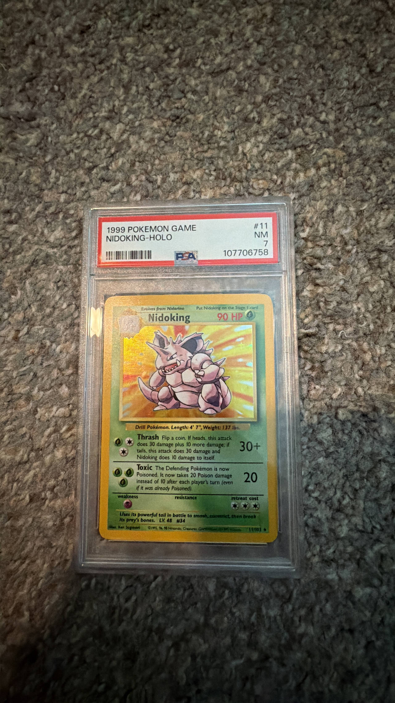 Pokémon Trading Card Game - Nidoking Holo