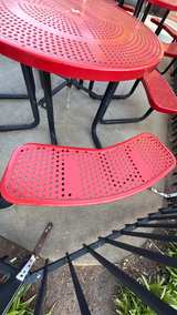 Commercial Perforated Metal Picnic Table - Image 5