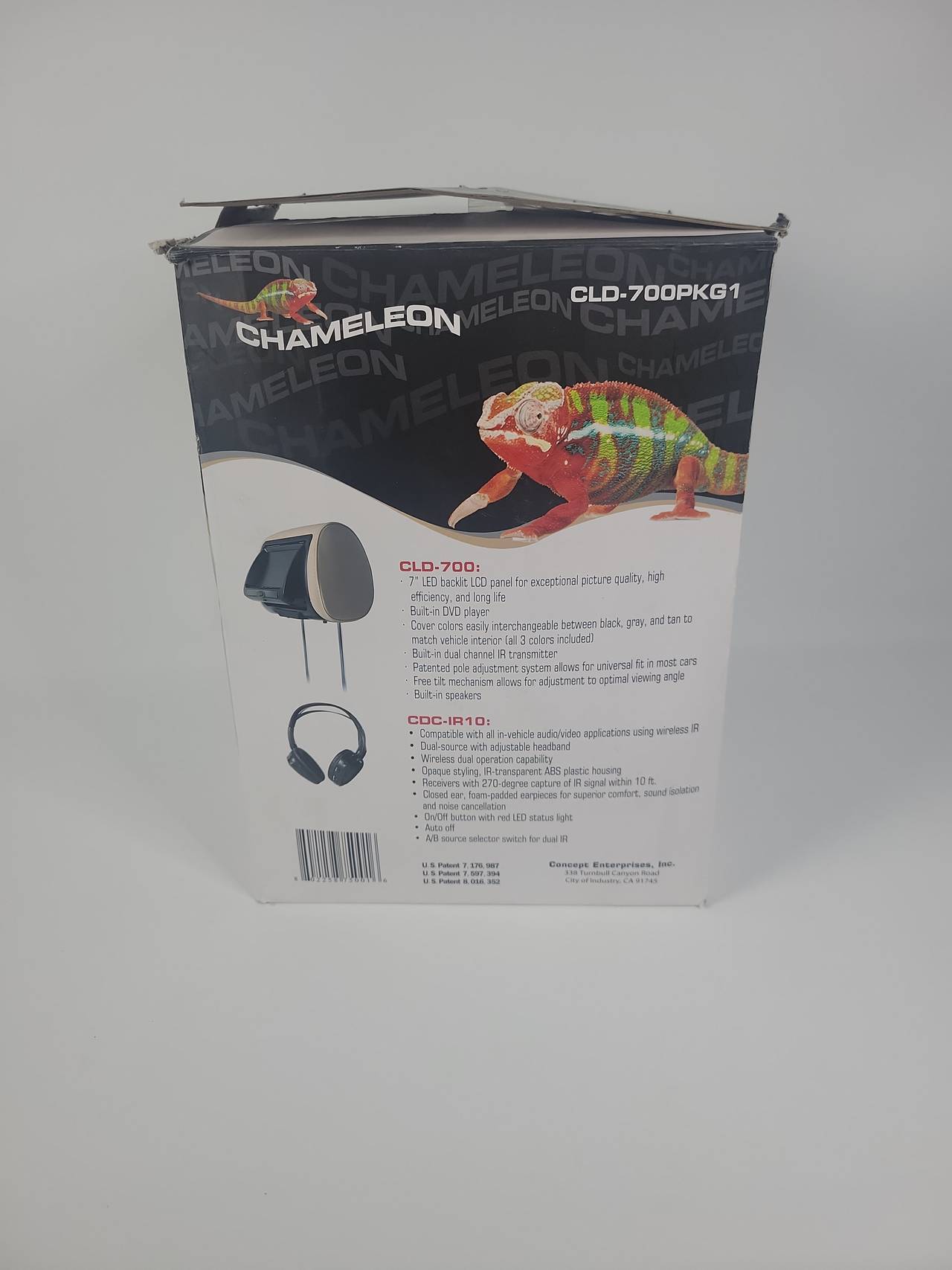 Concept Chameleon CLD-700PKG1 7-inch Headrest Monitor System
