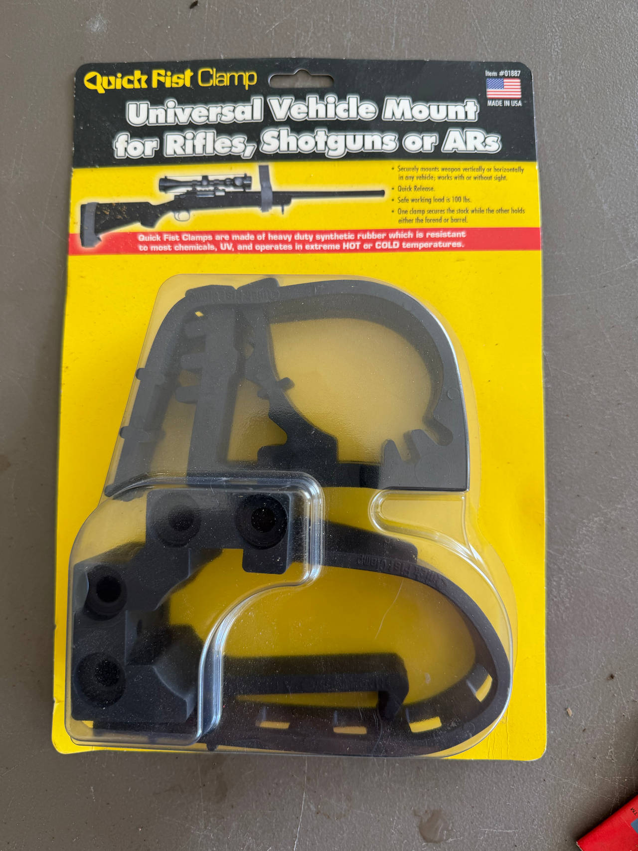 Quick Fist Universal Vehicle Mount for Rifles, Shotguns or ARs