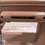 Singer 301A Vintage Tan Long-Bed Sewing Machine - Image 4