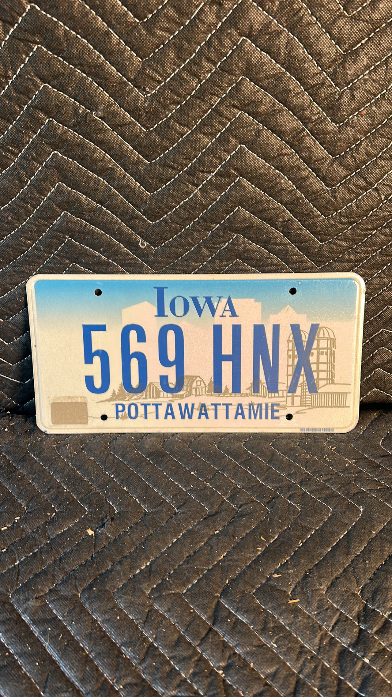 Iowa License Plate Pottawattamie County