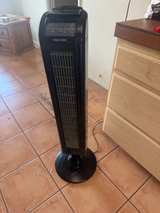 Seville Classics UltraSlimline Tower Fan Black - Image 1