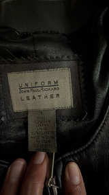 Uniform John Paul Richard Collarless Leather Jacket: 6 - Image 3