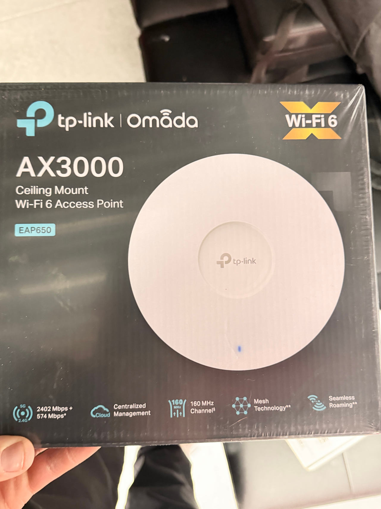 TP-Link Omada AX3000 Ceiling Mount Wi-Fi 6 Access Point EAP650