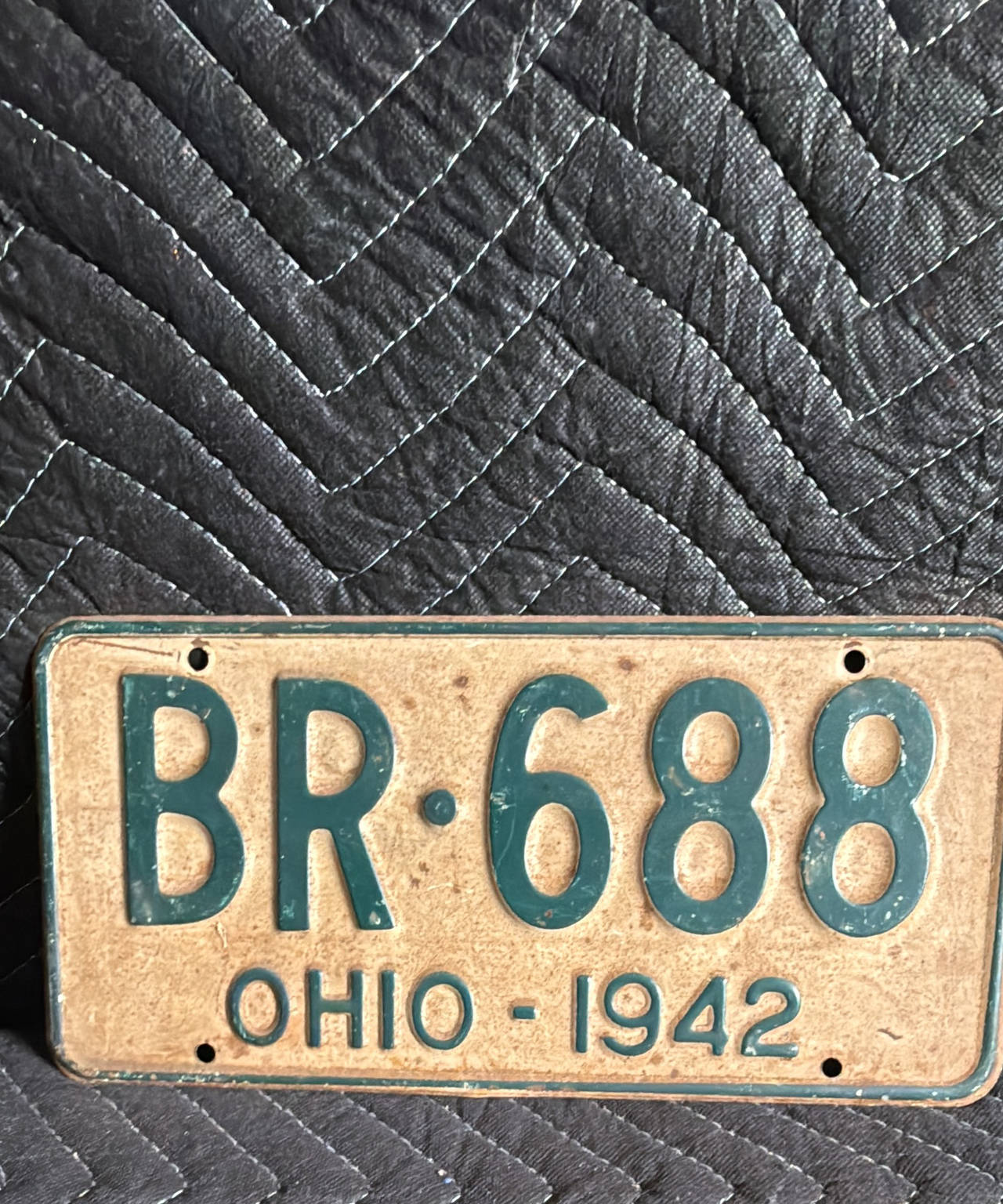 1942 Ohio License Plate