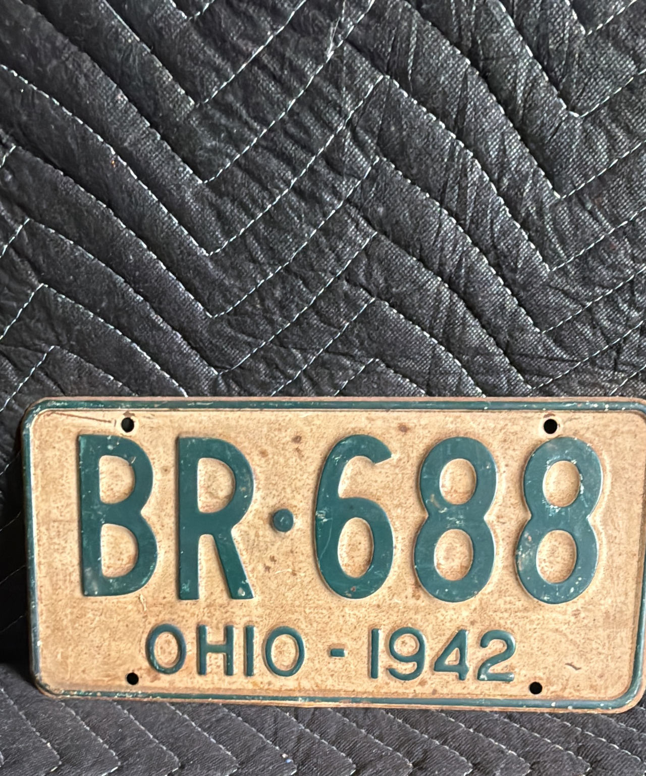 1942 Ohio License Plate