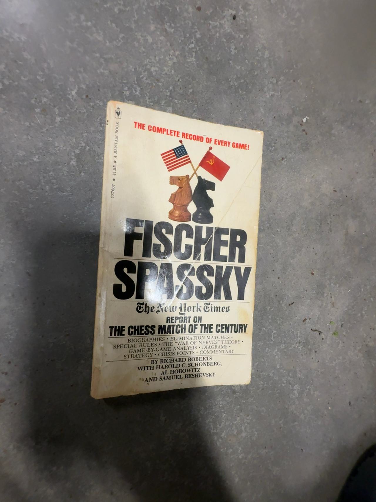 Bantam Fischer/Spassky New York Times Chess Match Book