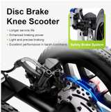 BlessReach All Terrain Foldable Knee Scooter – Black - Image 2