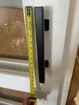 White 3-Lite Glass Double Barn Door with Hardware - Image 3