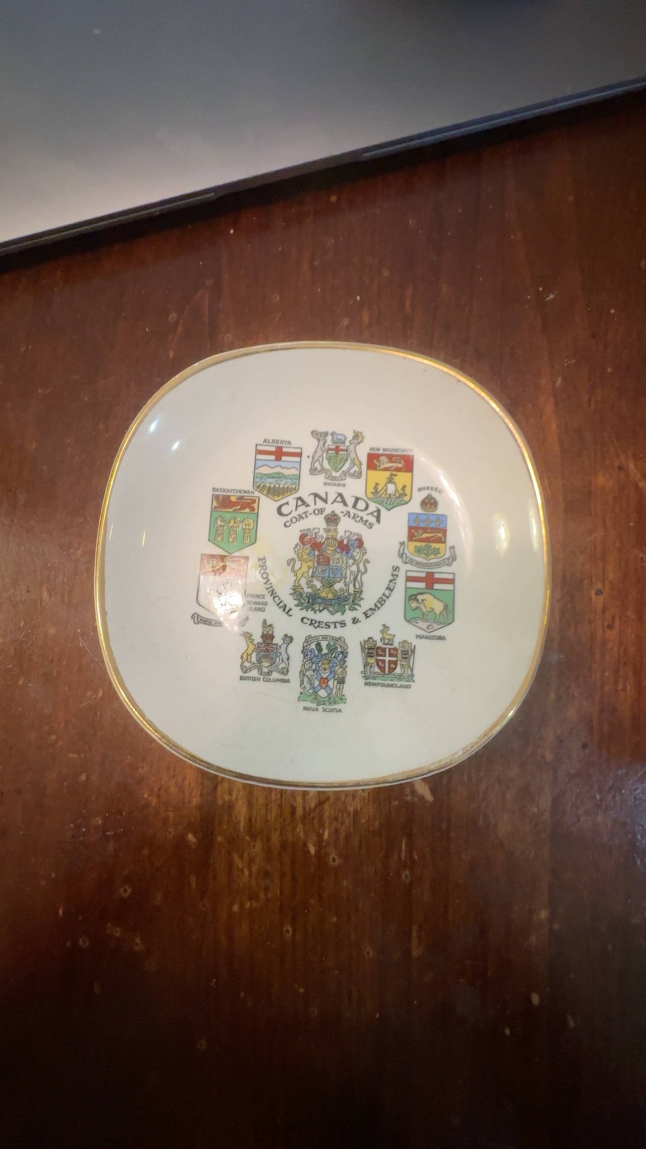 Paragon Canada Coat of Arms Collector Plate