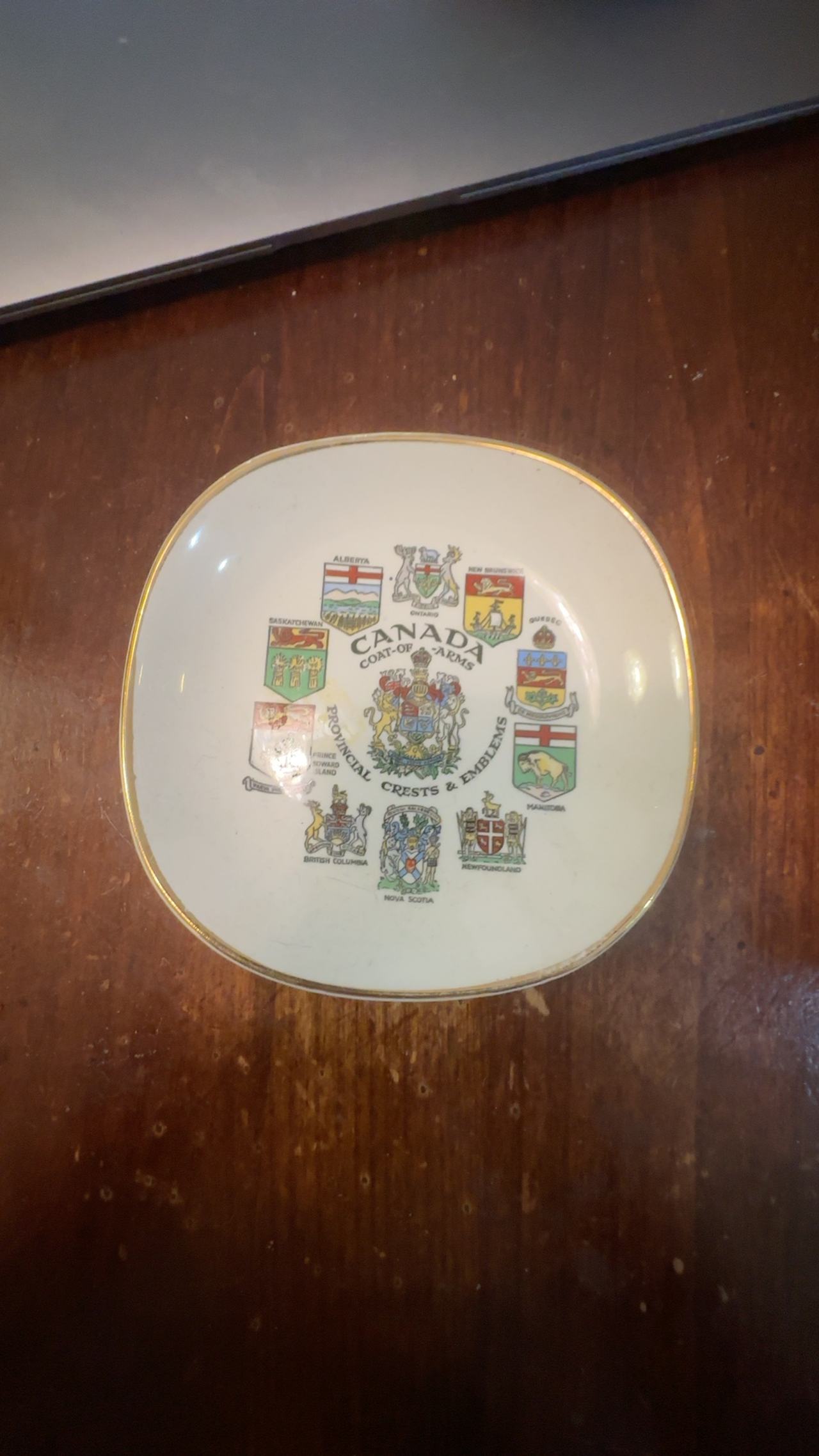 Paragon Canada Coat of Arms Collector Plate