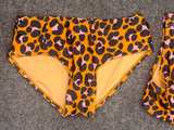 Girls Leopard Print Two-Piece Bikini Set - Image 2