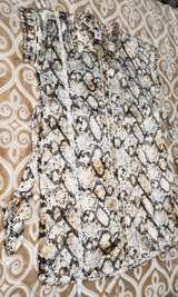 NWOT Cabi Cobra Dress Snake Print Belted Mini Dress SIZE S - Image 3
