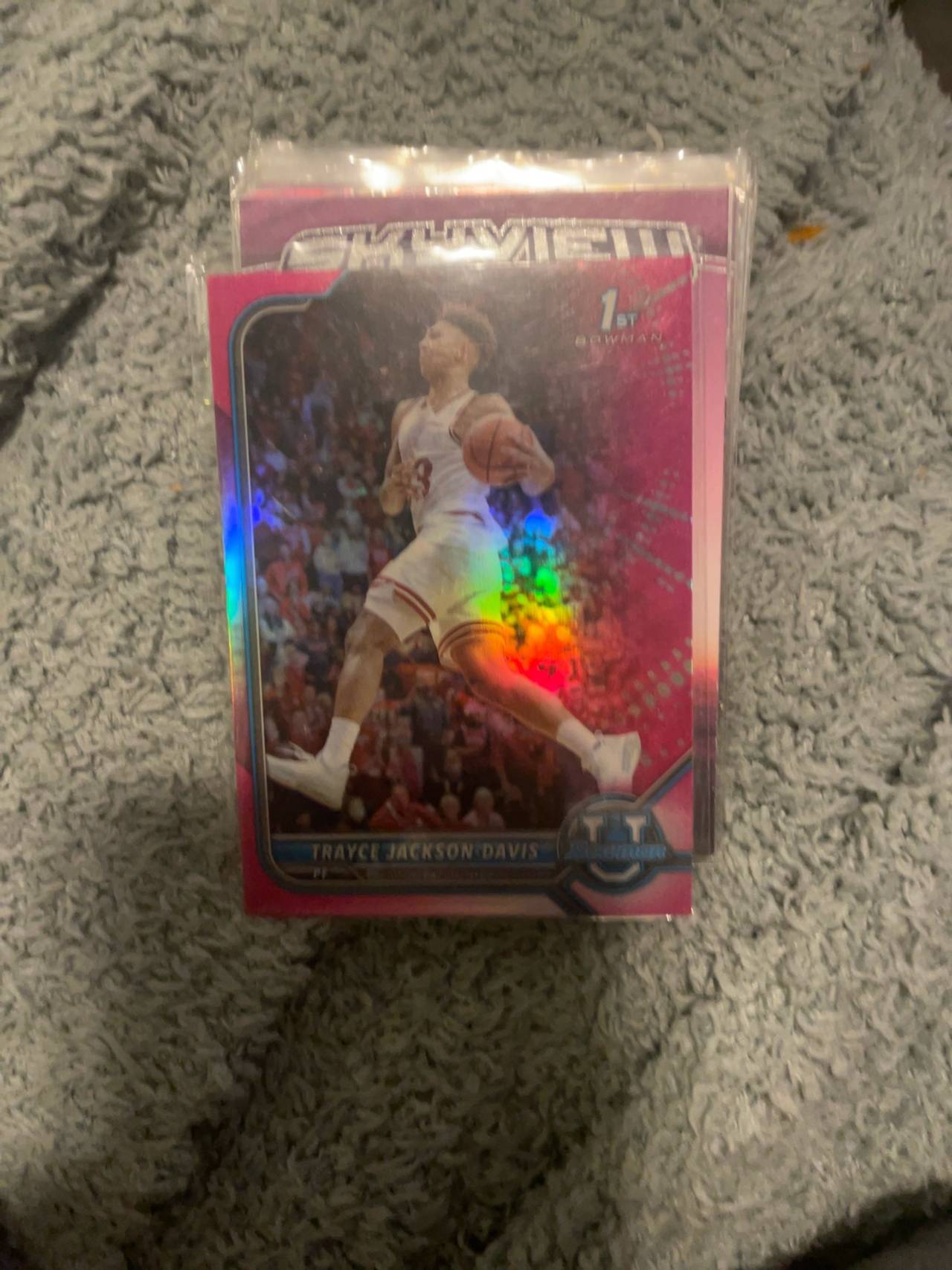 Panini Bowman University Basketball Pink 1st Edition Card