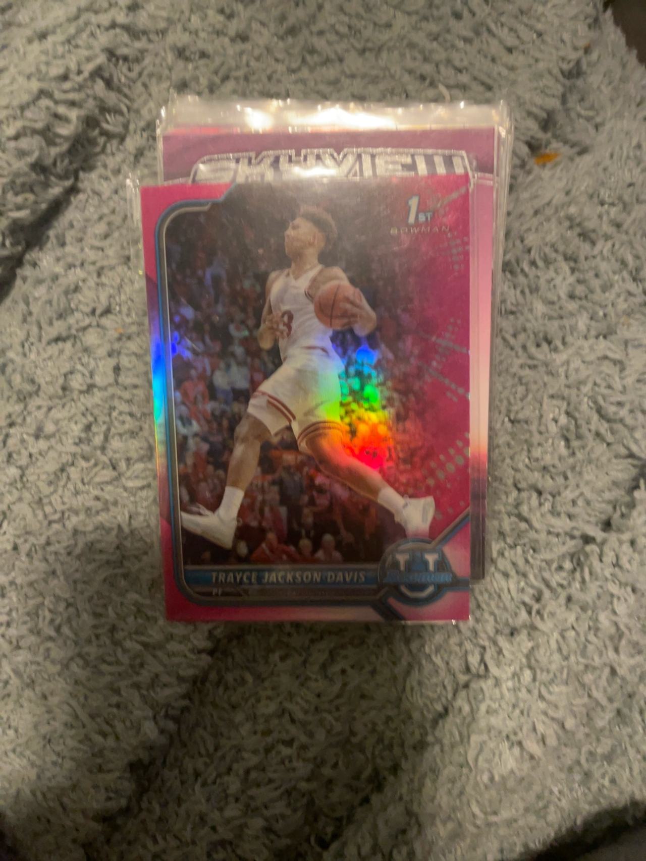 Panini Bowman University Basketball Pink 1st Edition Card