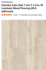 TrafficMaster Carden Lake Oak Laminate Flooring - 12 Boxes - Image 2