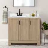 Glacier Bay Everdean 36 in. Bath Vanity in Natural Oak - Image 3